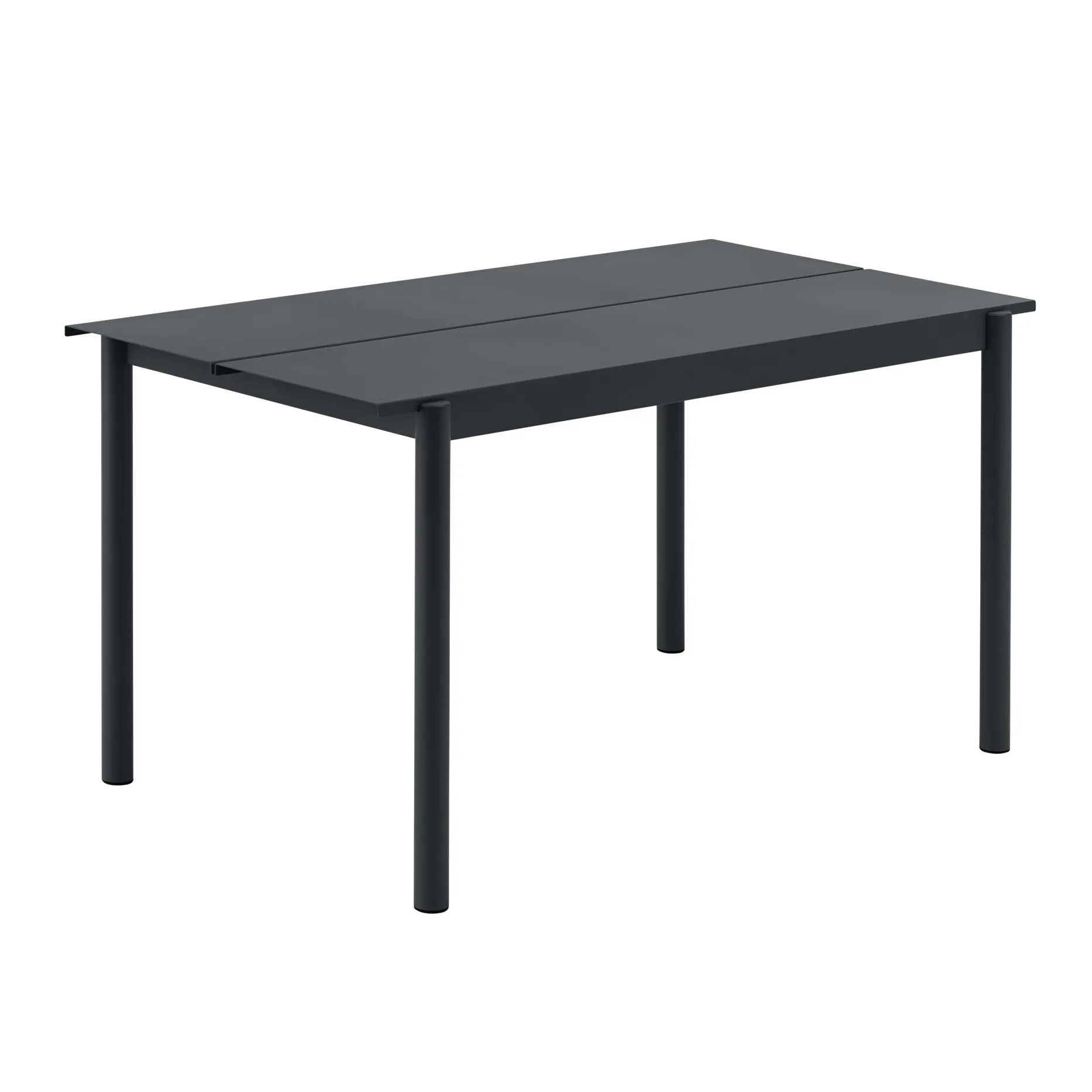 Tavolo Linear steel 140x75 cm, Black Muuto