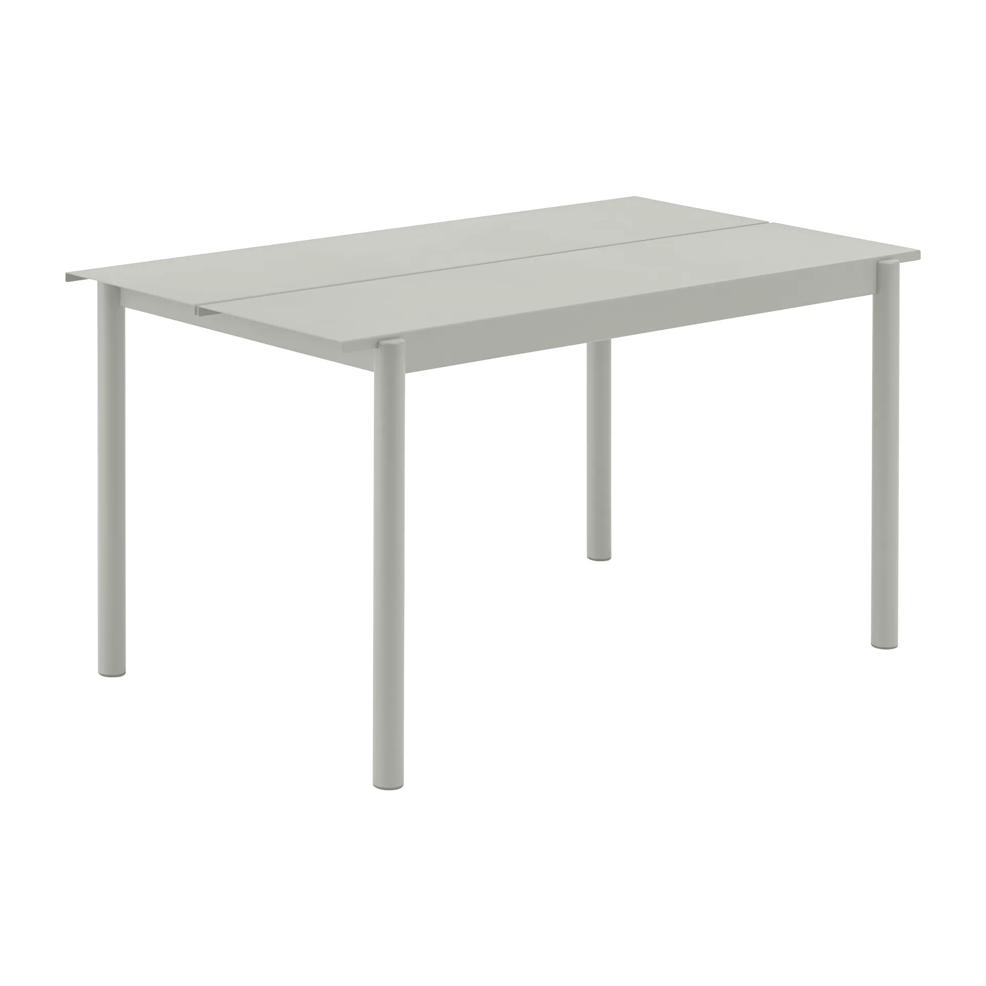 Tavolo Linear steel 140x75 cm, Grey (RAL 7044) Muuto