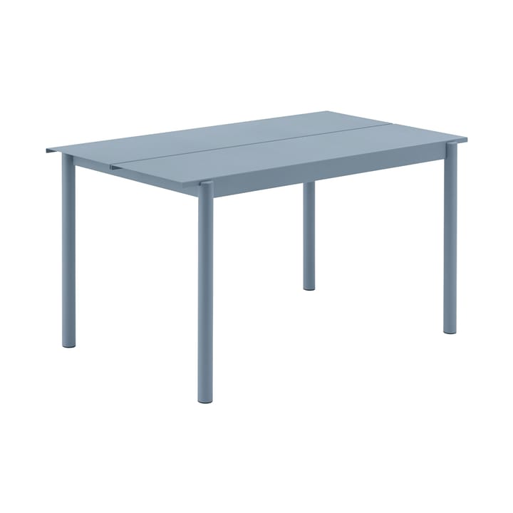 Tavolo Linear steel 140x75 cm - Pale blue - Muuto