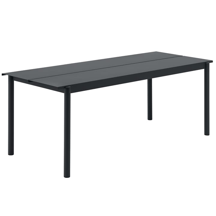 Tavolo Linear steel 200x75 cm - Black - Muuto