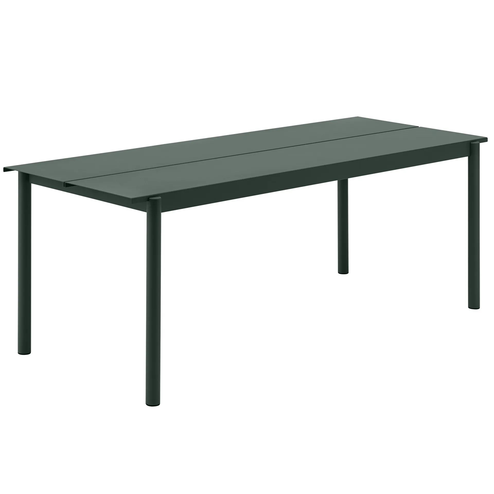 Tavolo Linear steel 200x75 cm, Dark green Muuto