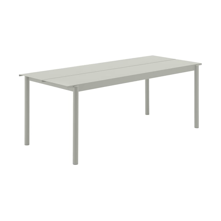 Tavolo Linear steel 200x75 cm - Grigio - Muuto