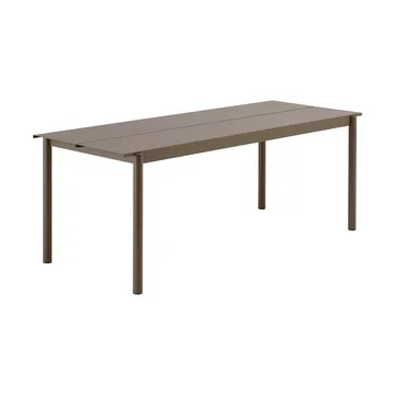 Tavolo Linear steel 200x75 cm - Taupe - Muuto