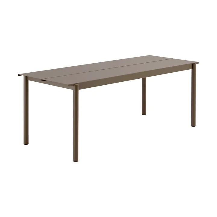 Tavolo Linear steel 200x75 cm - Taupe - Muuto