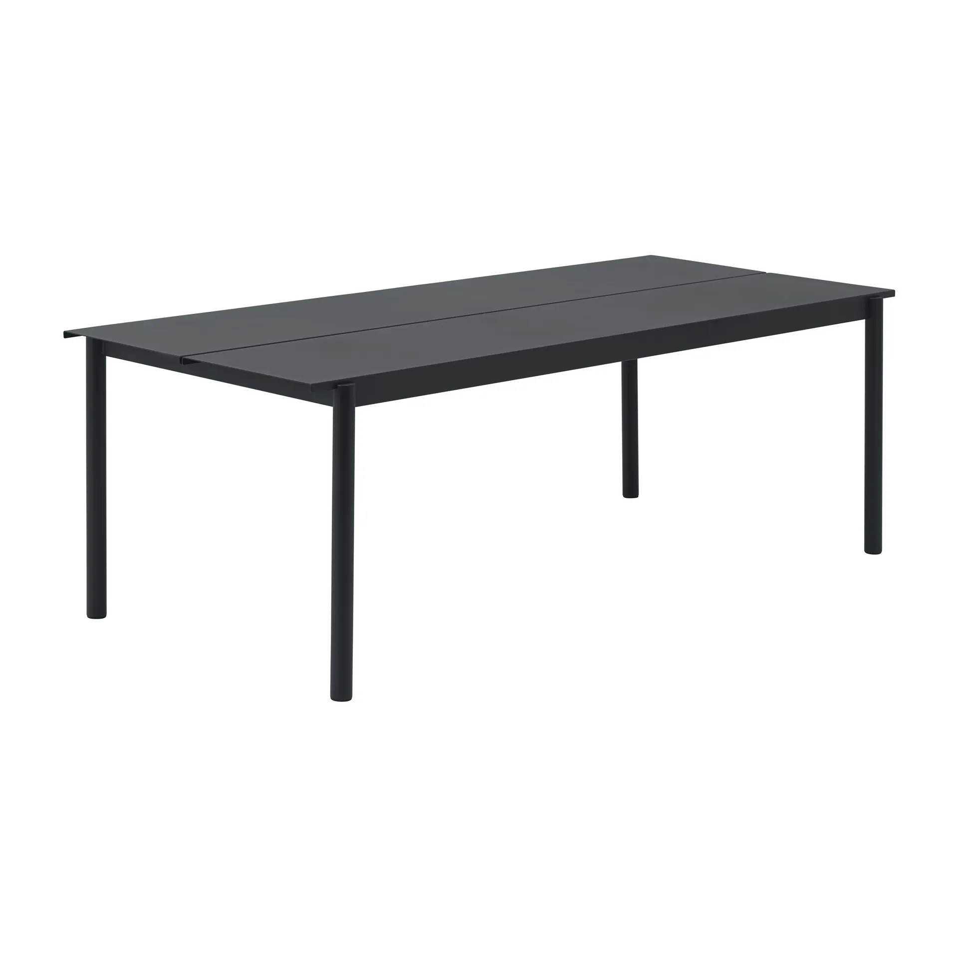 Tavolo Linear steel 220x90 cm, Black (RAL 7021) Muuto