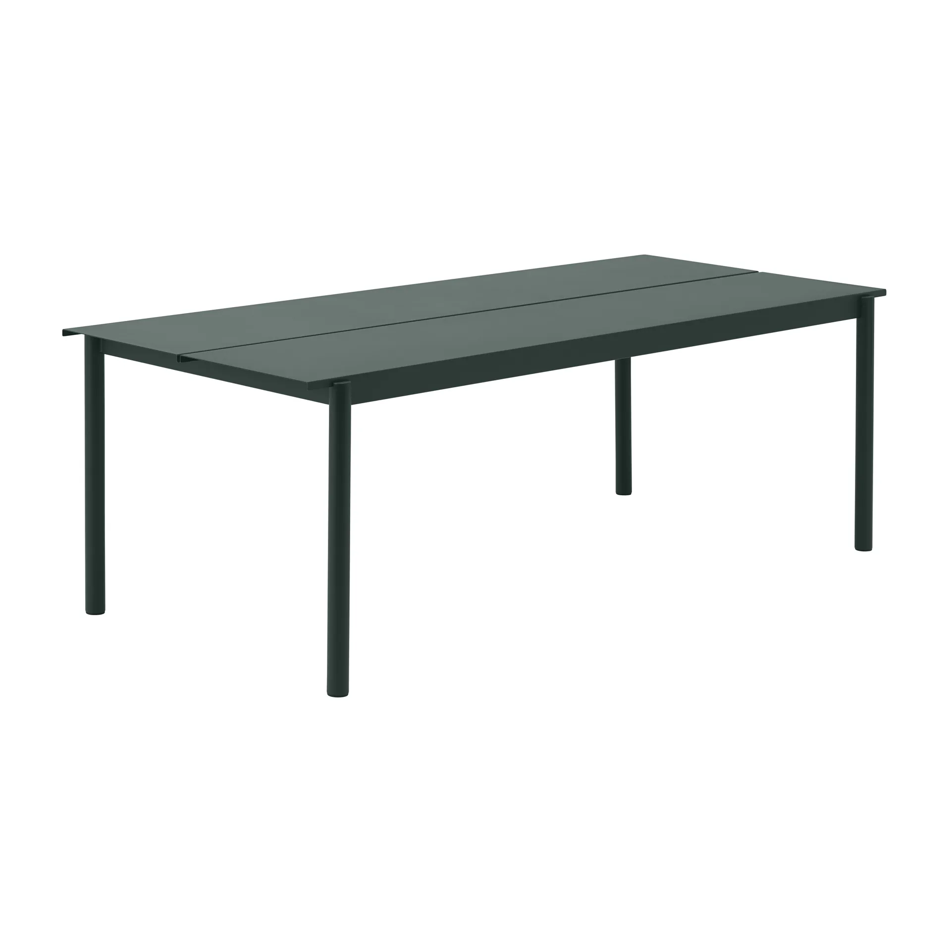 Tavolo Linear steel 220x90 cm, Dark green (RAL 6012) Muuto
