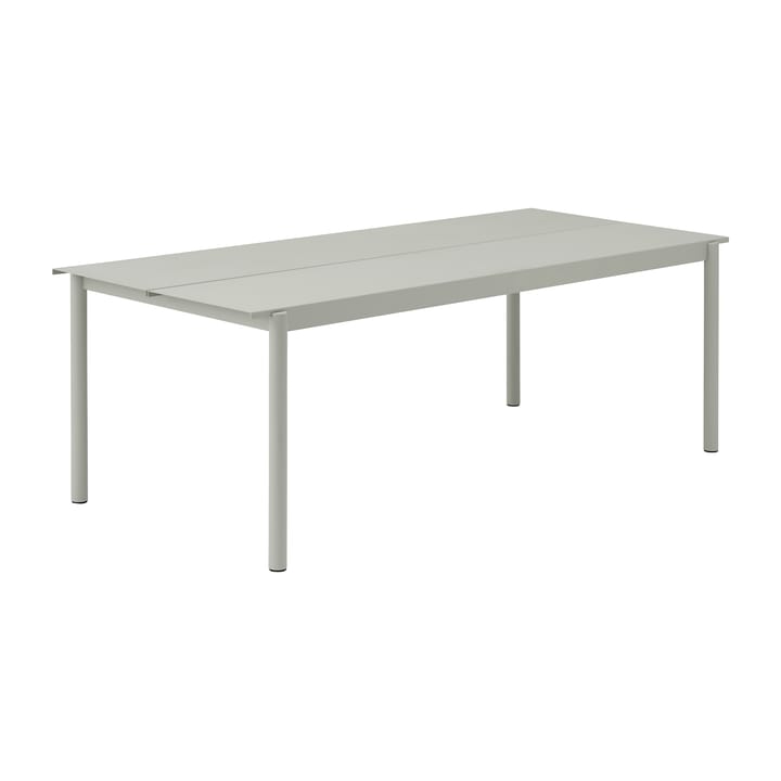 Tavolo Linear steel 220x90 cm - Grey (RAL 7044) - Muuto