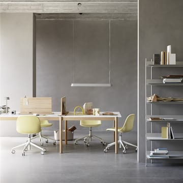 Tavolo Linear System End Module - Impiallacciatura in rovere, rovere 142x120 cm - Muuto