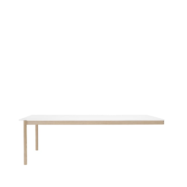 Tavolo Linear System End Module - Laminato bianco, rovere 240x142 cm - Muuto