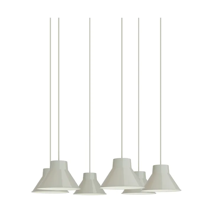 Top Pendant Cluster 6 lampadario - Grey, Ø21 cm - Muuto
