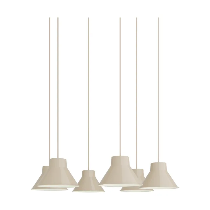 Top Pendant Cluster 6 lampadario - Sabbia, Ø21 cm - Muuto