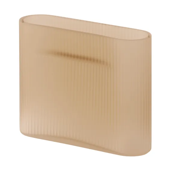 Vaso Ridge vetro smerigliato 16,5 cm, Light orange Muuto