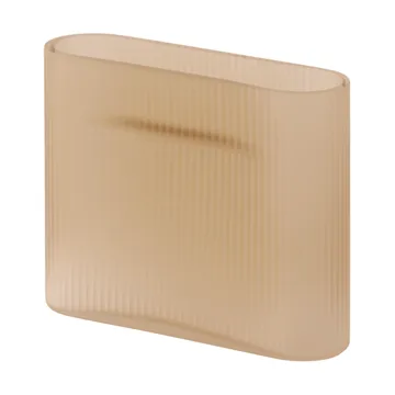 Vaso Ridge vetro smerigliato 16,5 cm - Light orange - Muuto
