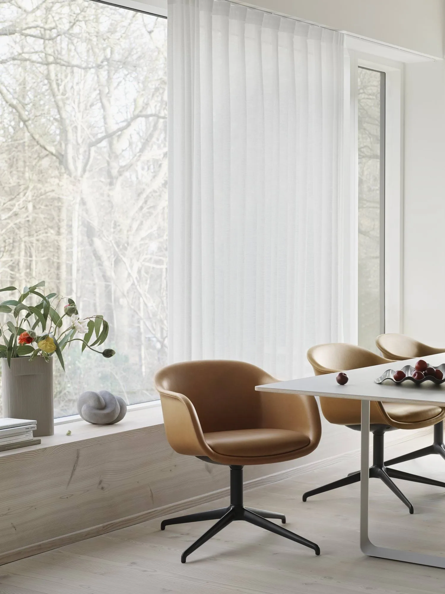 Vaso Ridge vetro smerigliato 16,5 cm, Light orange Muuto