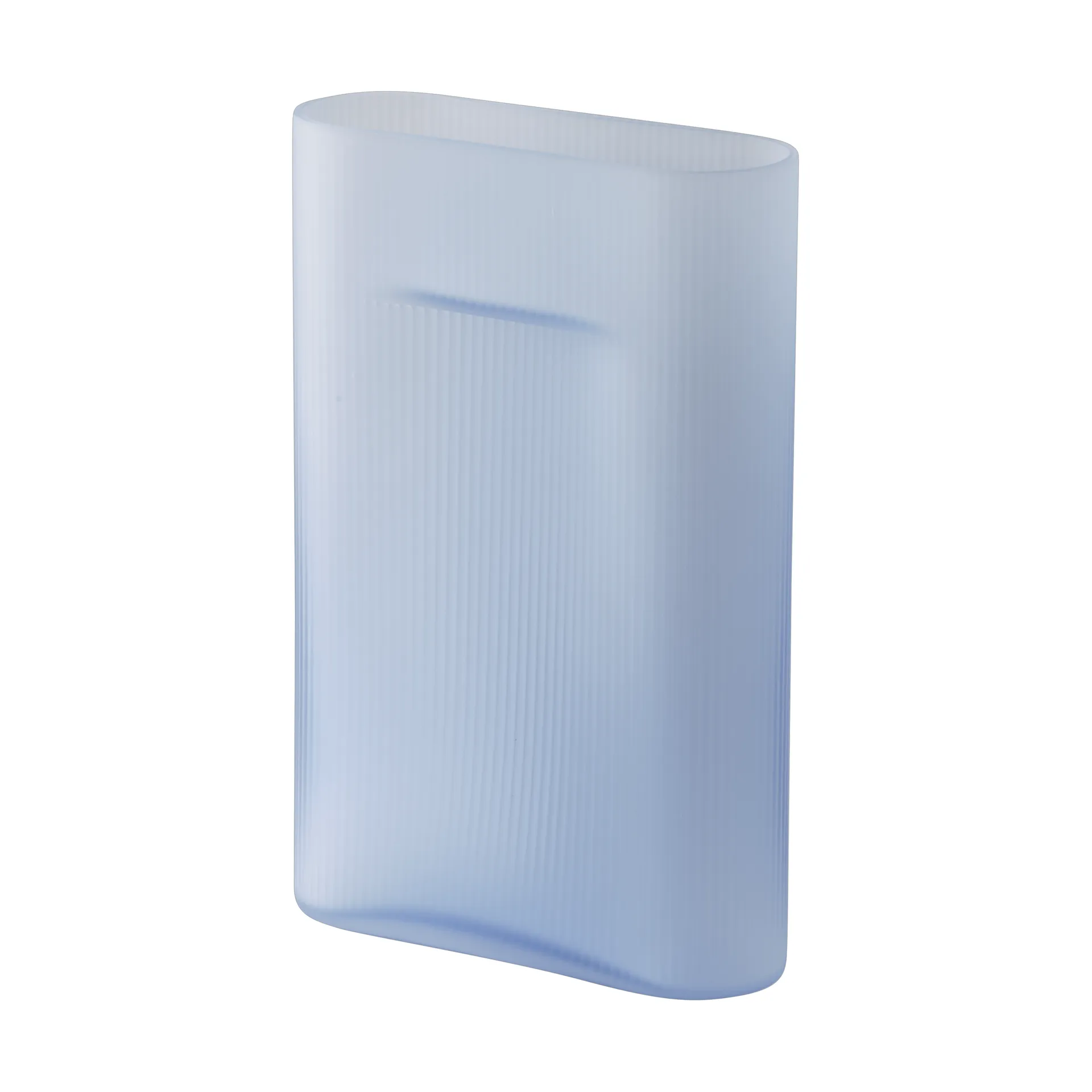 Vaso Ridge vetro smerigliato 35 cm, Light blue Muuto