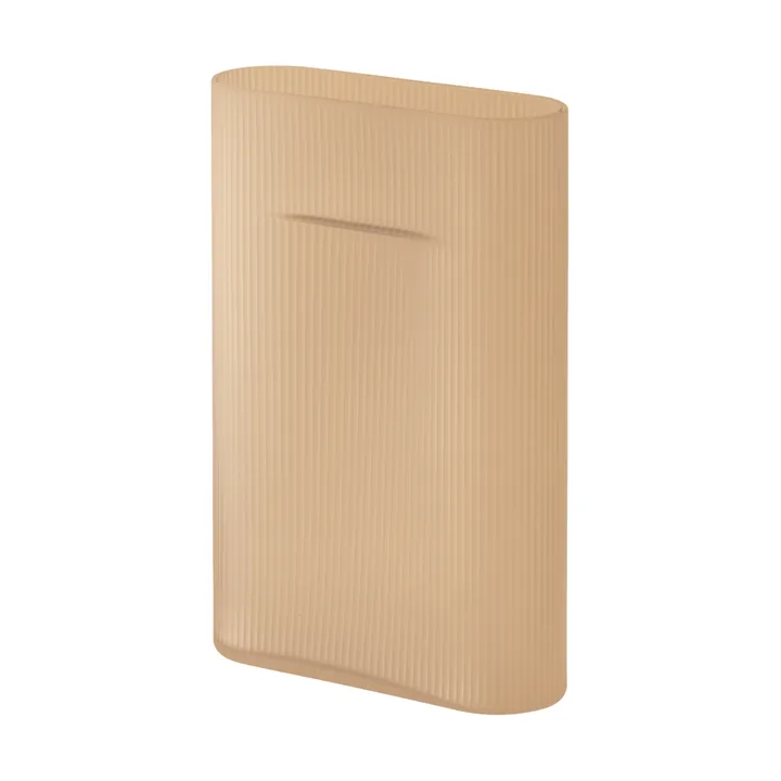 Vaso Ridge vetro smerigliato 35 cm - Light orange - Muuto