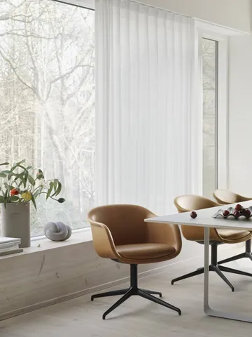 Vaso Ridge vetro smerigliato 35 cm - Light orange - Muuto