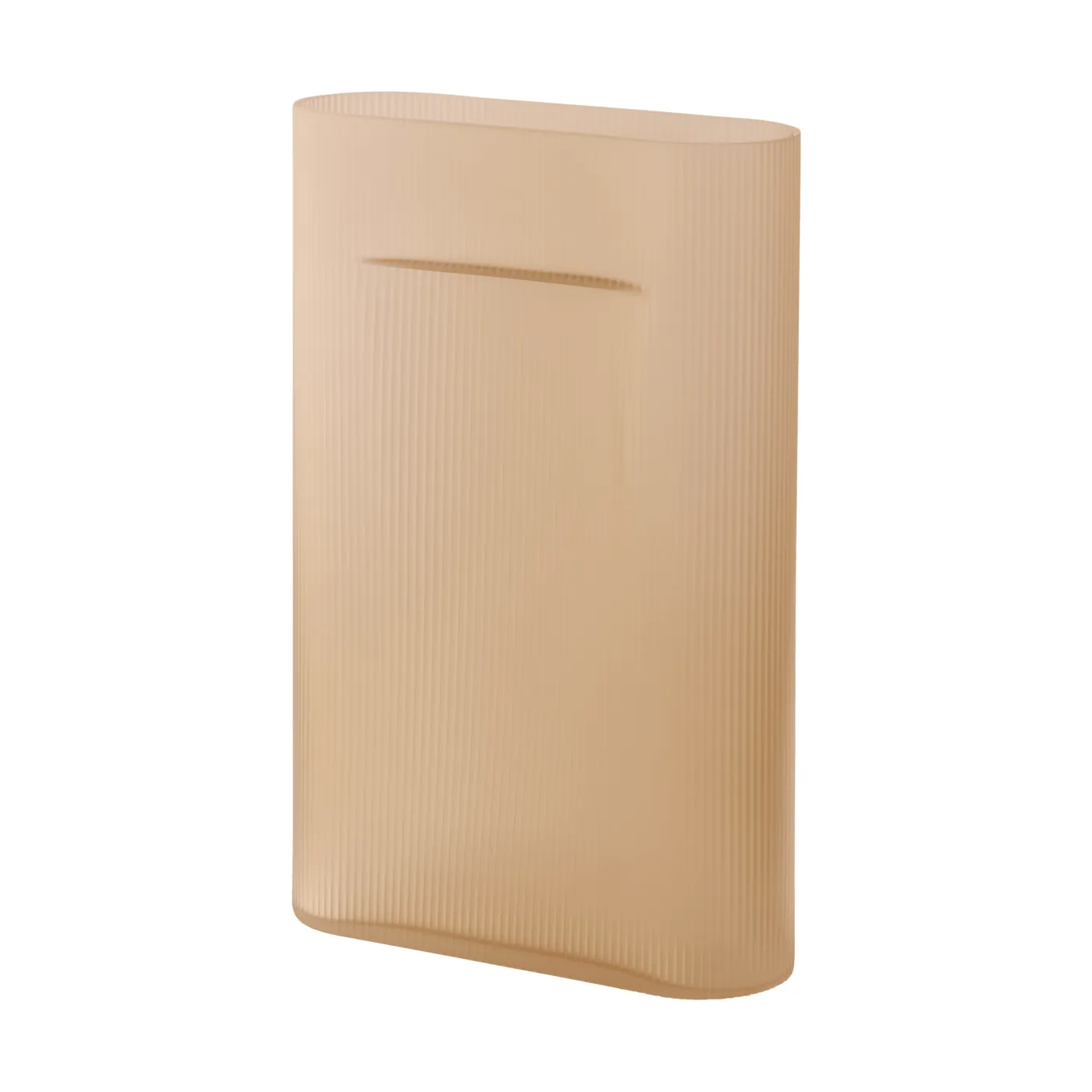 Vaso Ridge vetro smerigliato 48,5 cm, Light orange Muuto