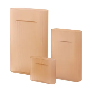 Vaso Ridge vetro smerigliato 48,5 cm - Light orange - Muuto