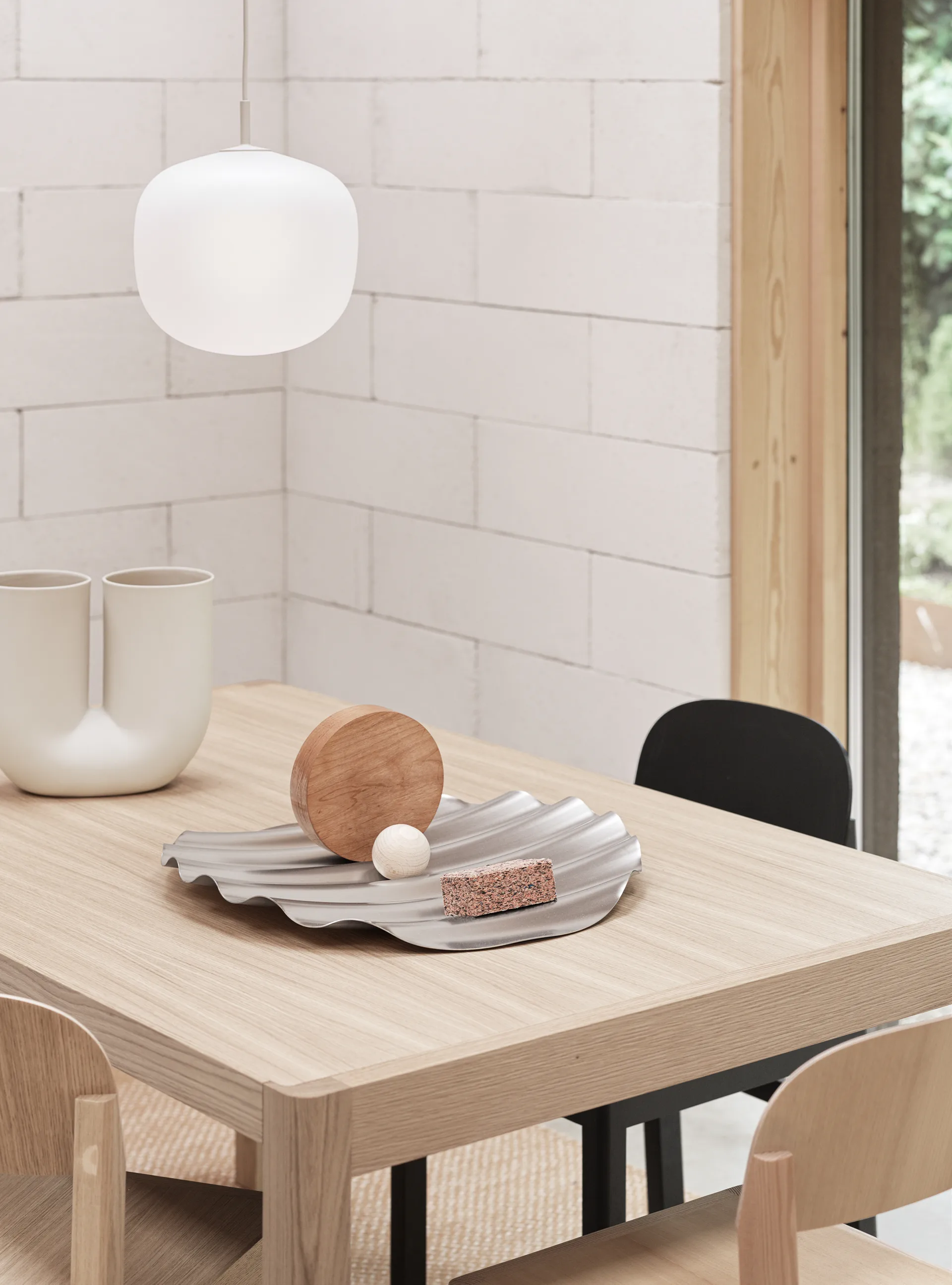 Vassoio Wave Ø 50 cm, Acciaio inossidabile Muuto