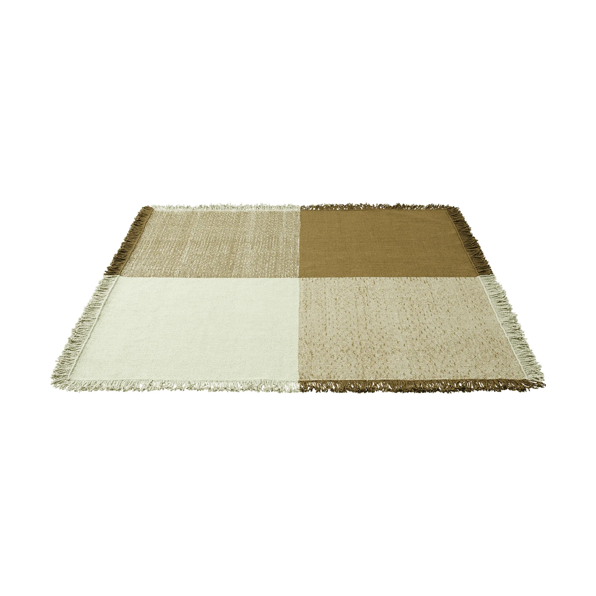 Verso tappeto in lana, Verde pallido-marrone caldo, 258x258 cm Muuto