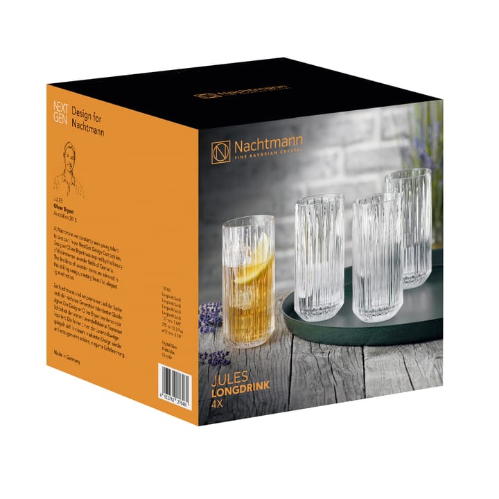 Bicchiere da long drink Jules confezione da 4 - Trasparente - Nachtmann