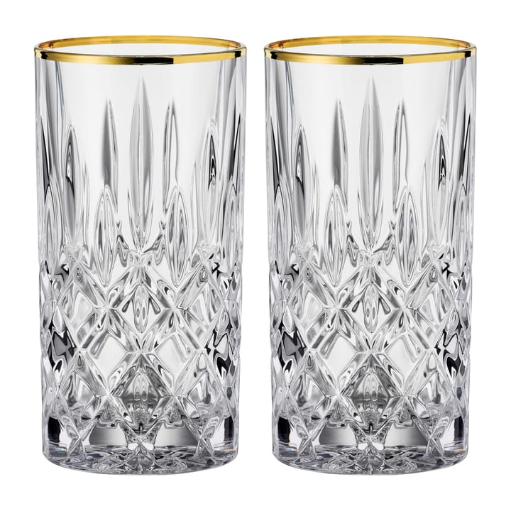Bicchiere lungo 37,5 cl confezione da 2 Noblesse Gold  - Trasparente - Nachtmann