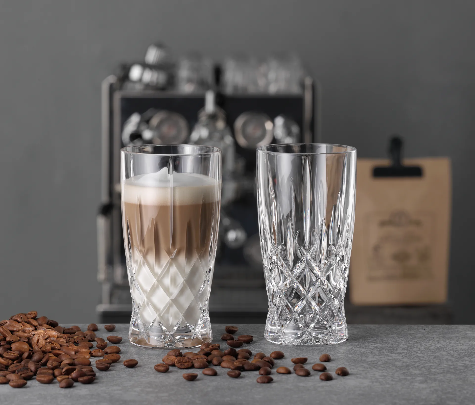 Bicchiere Noblesse Barista Latte 35 cl, confezione da 2, Trasparente Nachtmann
