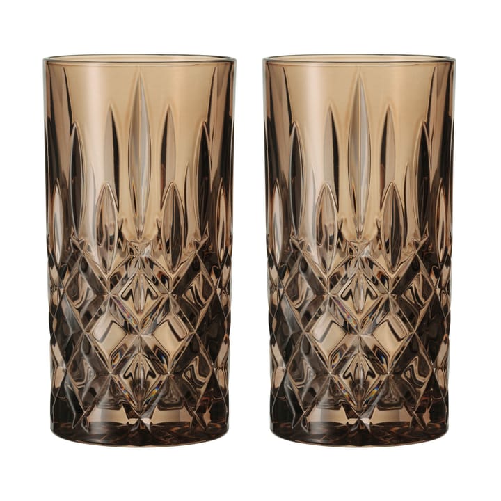 Bicchiere Noblesse Longdrink 39,5 cl confezione da 2 - Tabacco - Nachtmann