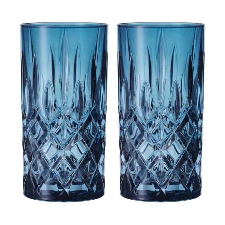 Bicchiere Noblesse Longdrink 39,5 cl confezione da 2 - Vintage blue - Nachtmann
