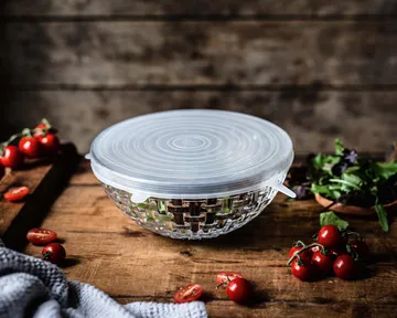 Bossa Nova ciotola con coperchio in silicone Ø 23 cm - Trasparente - Nachtmann