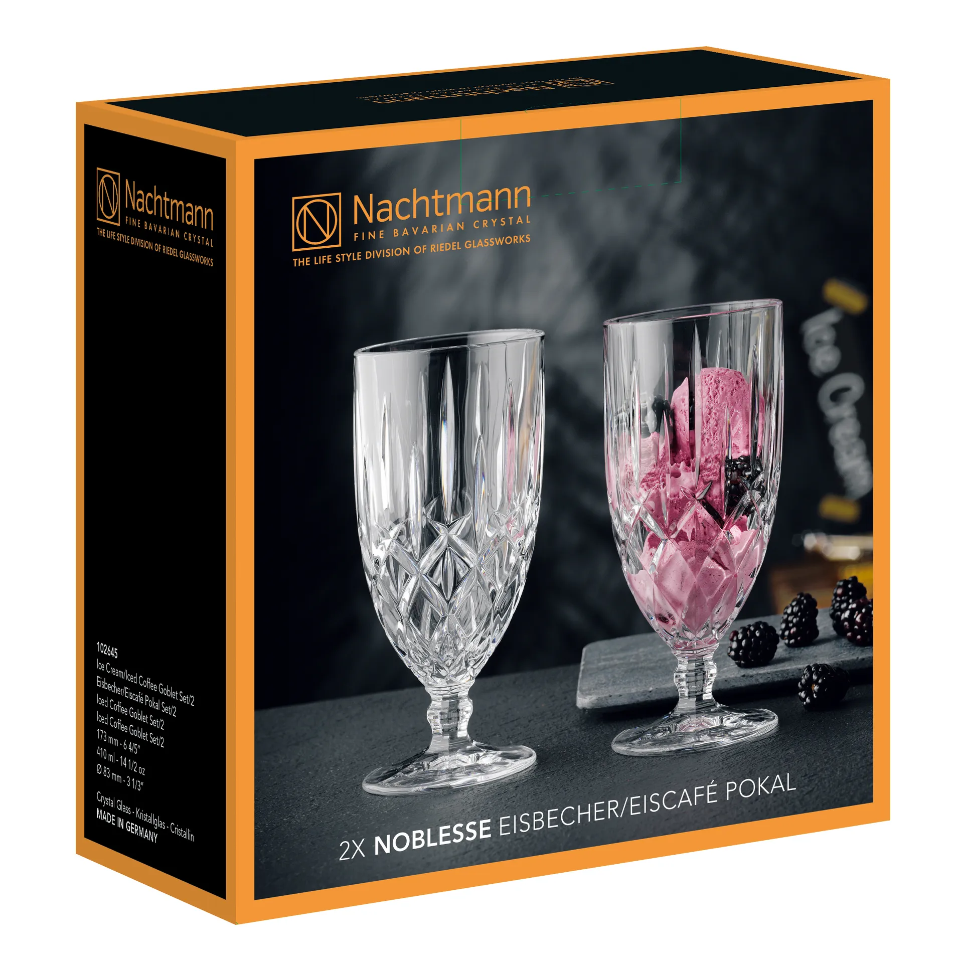 Confezione da 2 bicchieri da dessert Noblesse, trasparente Nachtmann
