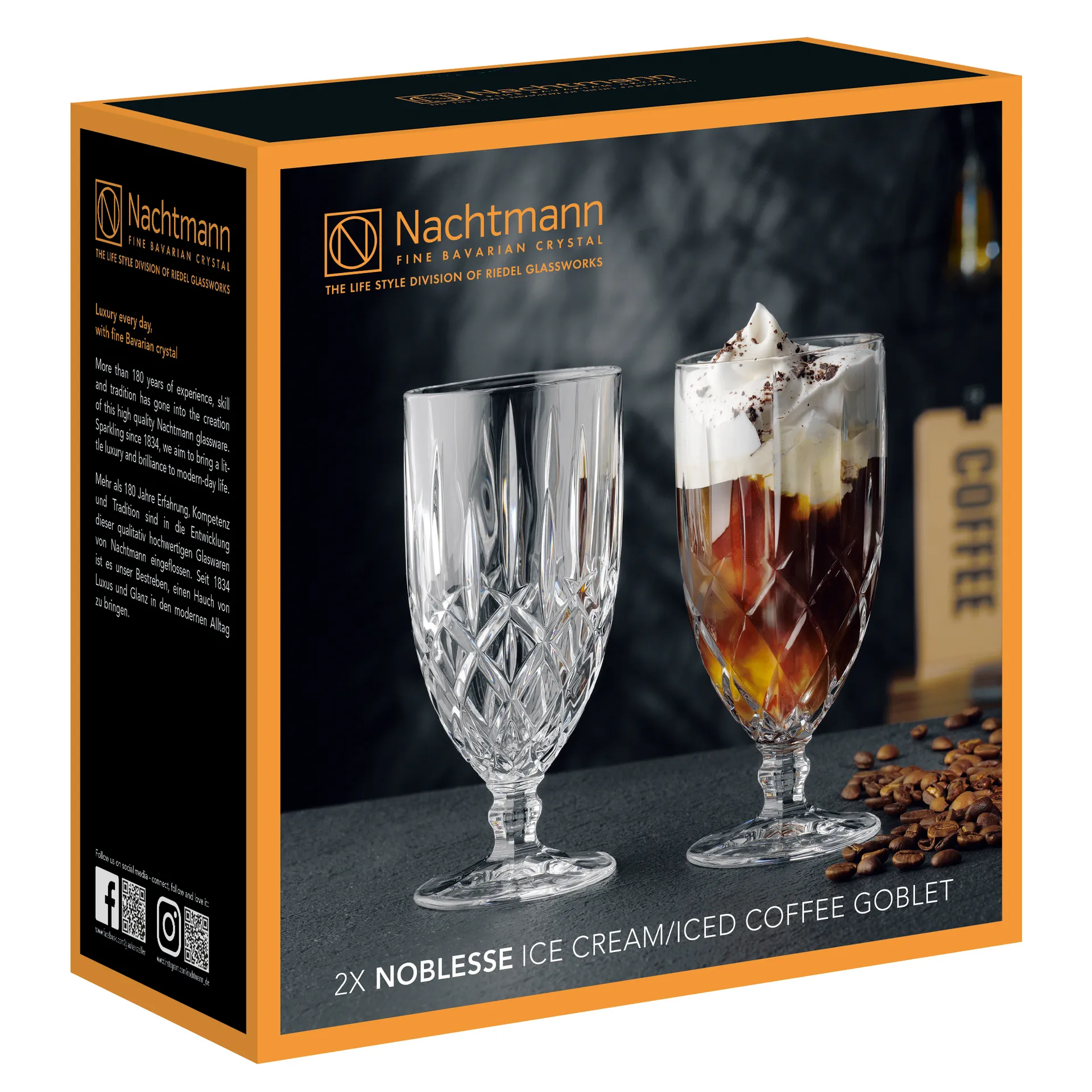 Confezione da 2 bicchieri da dessert Noblesse, trasparente Nachtmann