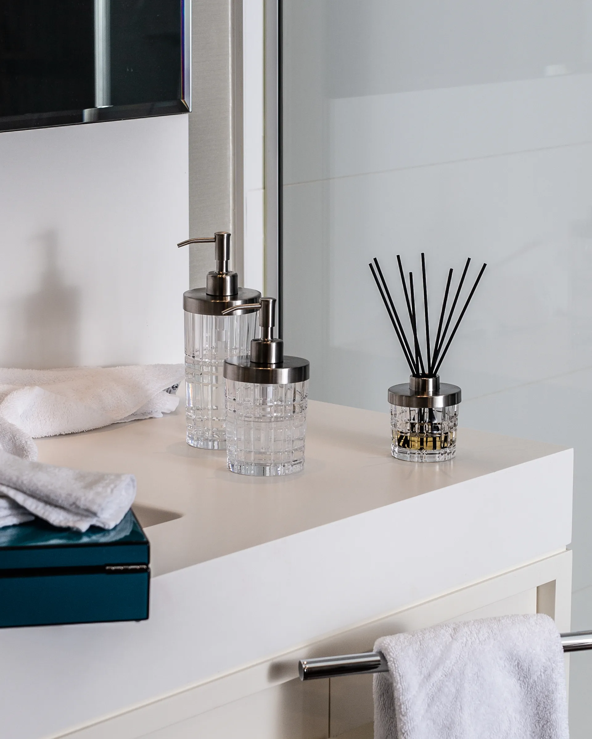 Distributore di sapone Square 21,5 cm, Trasparente Nachtmann