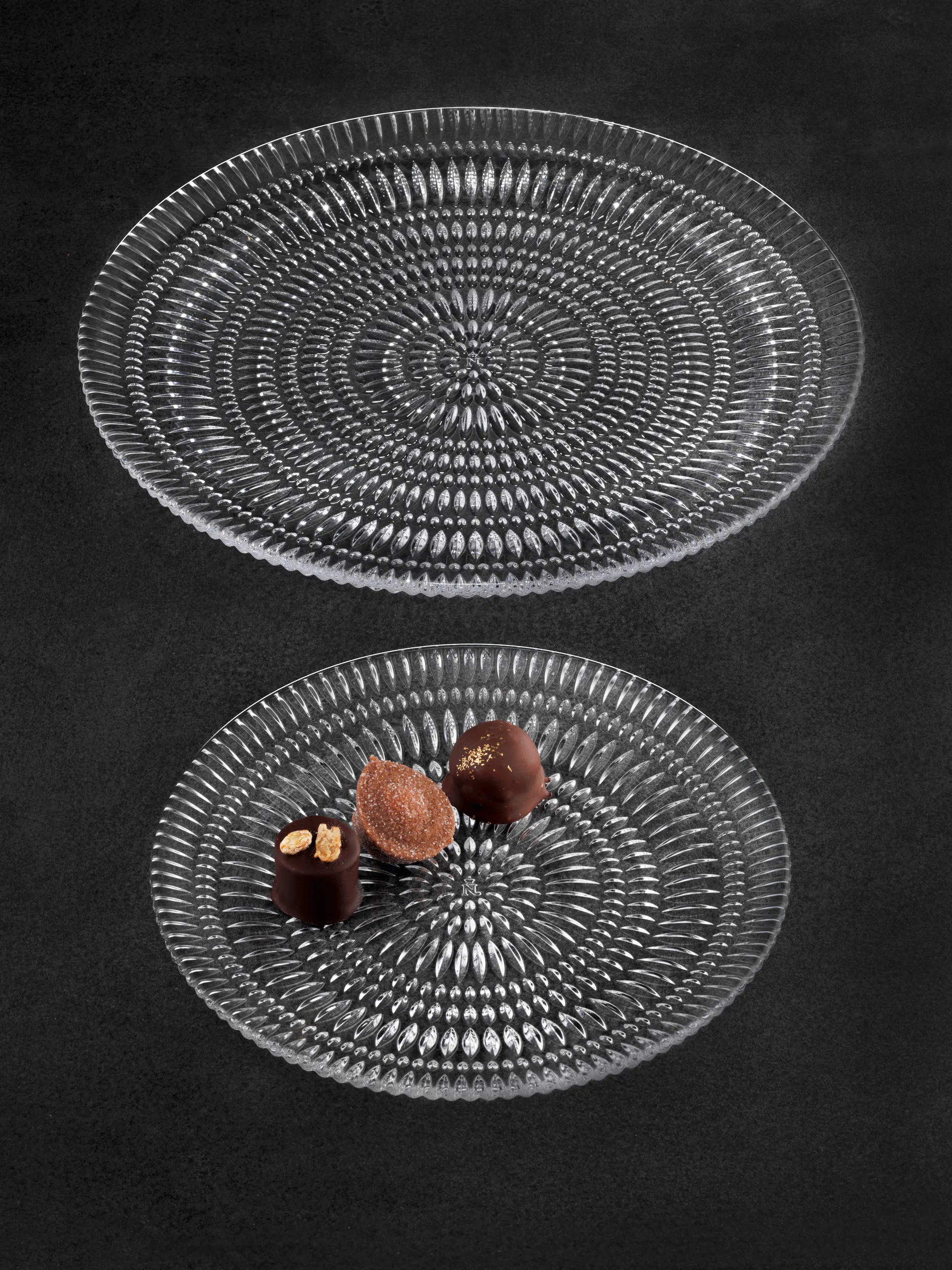 Ethno piatto, Confezione da 2, bicchieri di cristallo, Ø23 cm Nachtmann