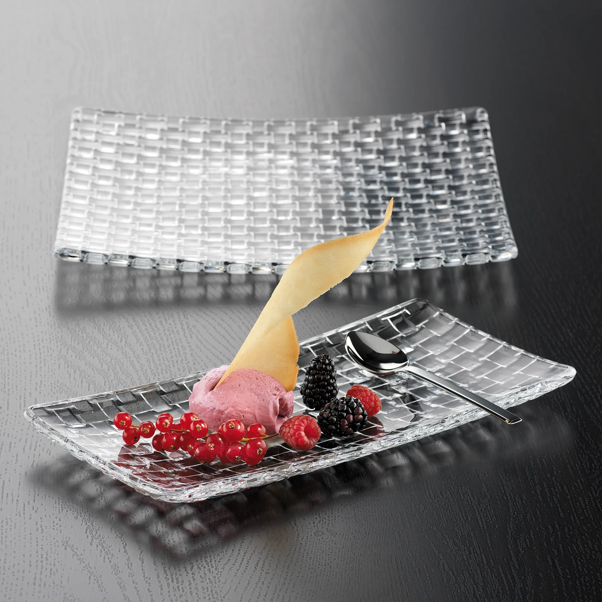 Piatto Bossa Nova 14x28 cm, trasparente Nachtmann