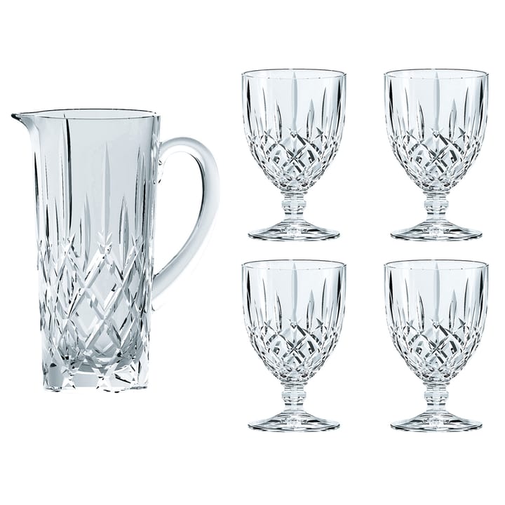Set brocca e 4 pz bicchieri Noblesse - trasparente - Nachtmann