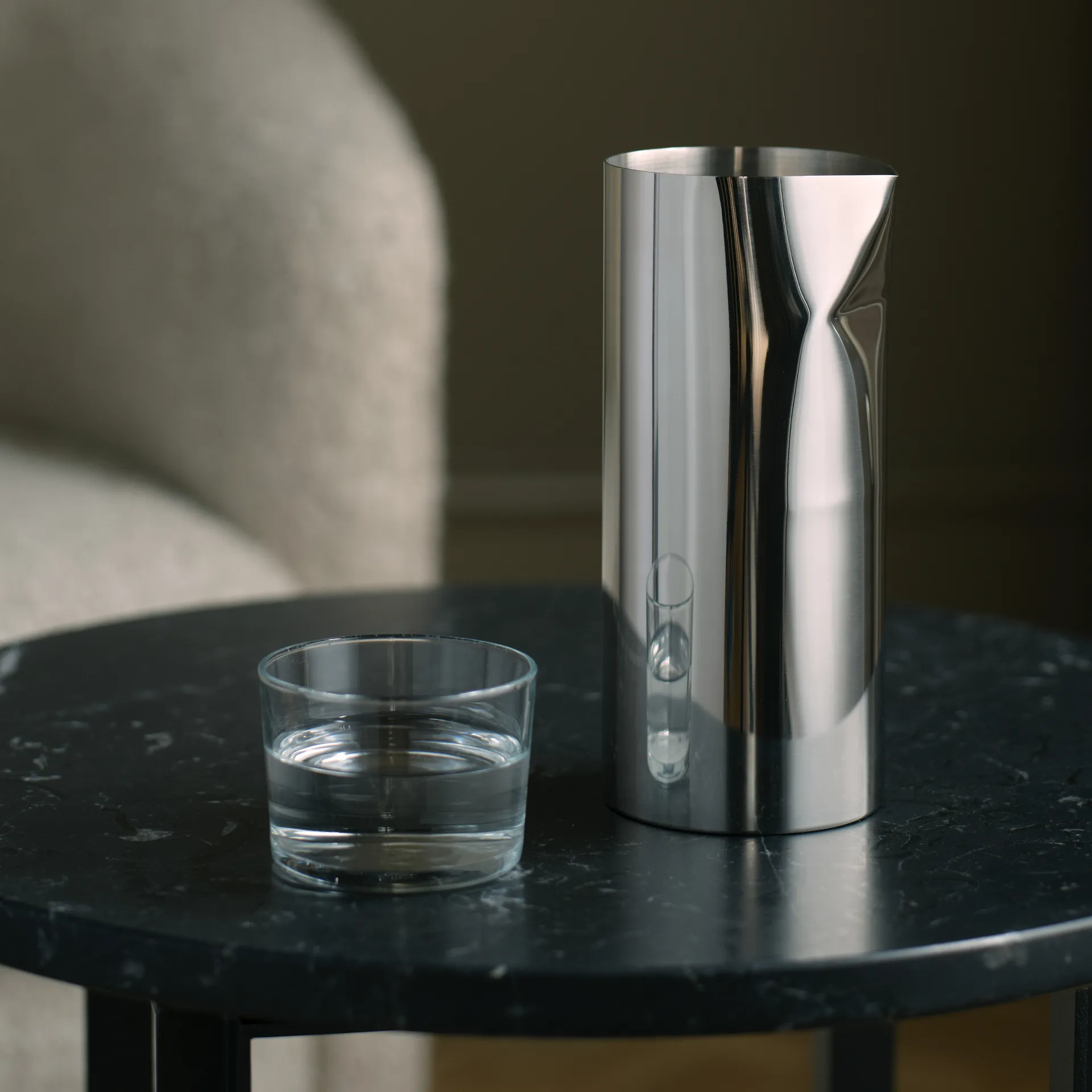 Caraffa Pleat, Acciaio inossidabile New Works