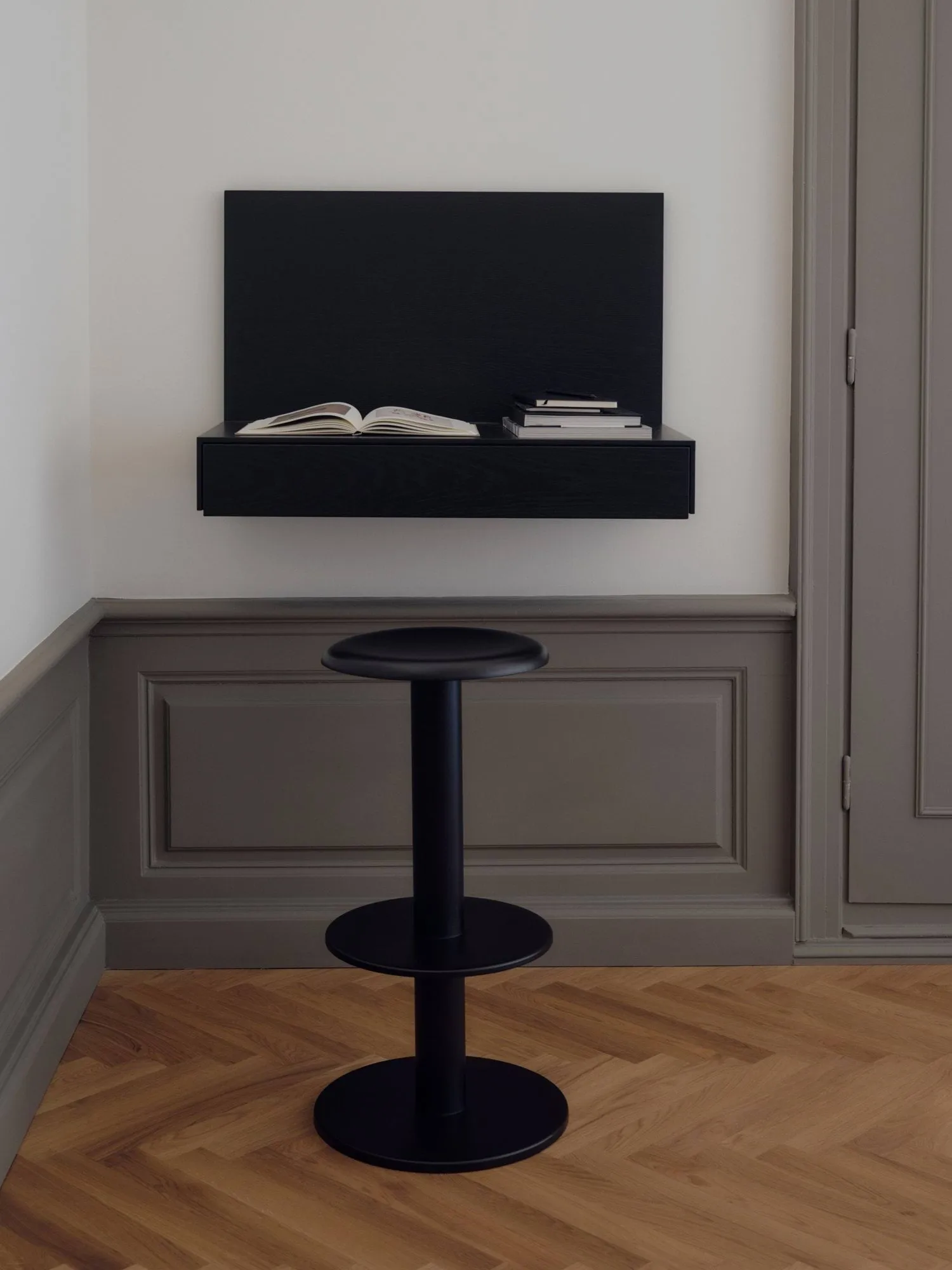 Coupe sgabello bar, Black, 76 cm New Works