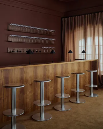 Coupe sgabello bar - In acciaio inox, 76 cm - New Works