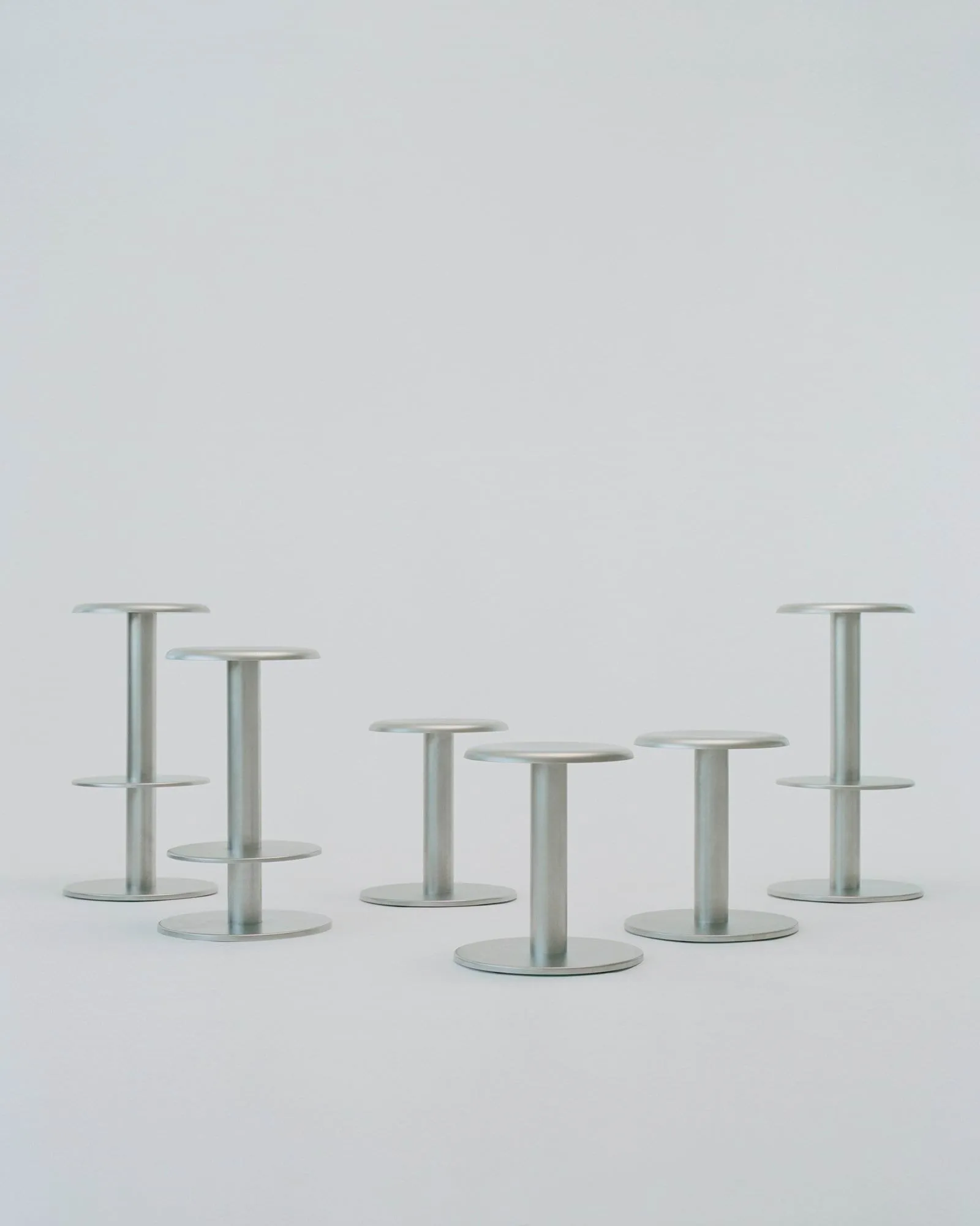 Coupe sgabello bar, In acciaio inox, 76 cm New Works