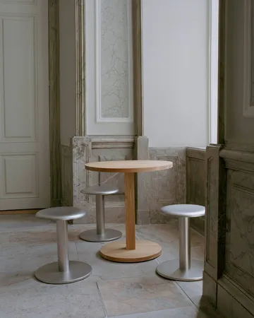 Coupe sgabello rotondo - Acciaio inox, Ø40x46 cm - New Works