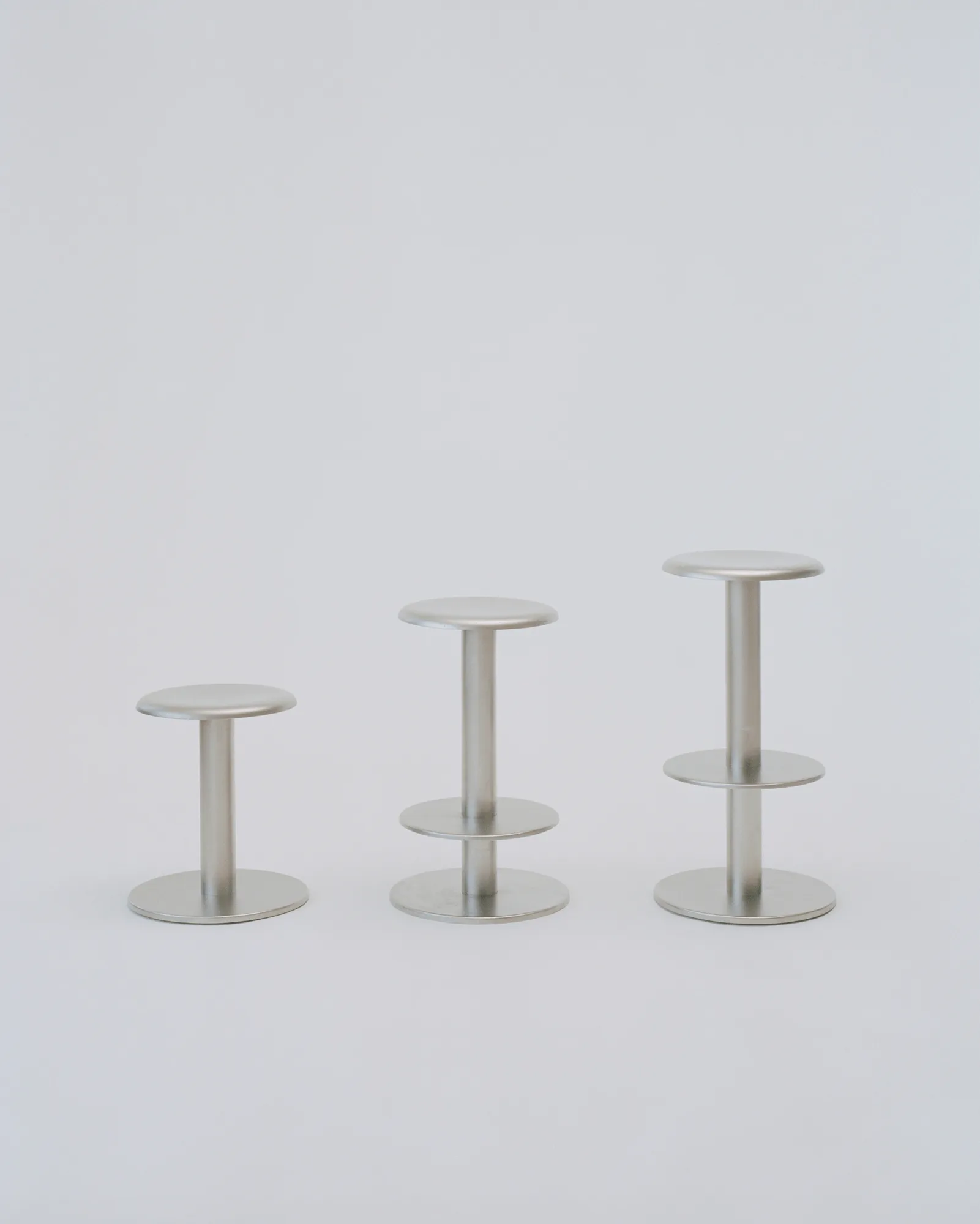 Coupe sgabello rotondo, Acciaio inox, Ø40x46 cm New Works
