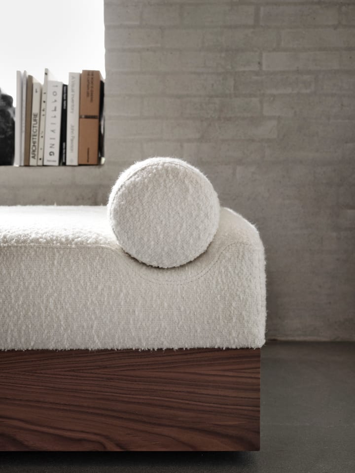 Daybed Mass 200x75x51 cm - Karakorum ivory 001-walnut - New Works