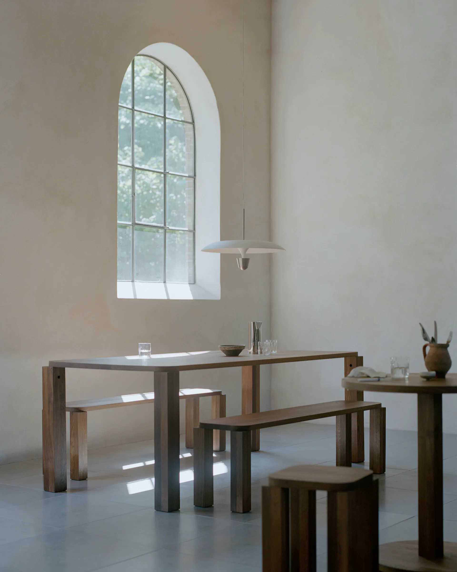 Lampada a sospensione Kantarell Ø55 cm, Nichel Placcato New Works