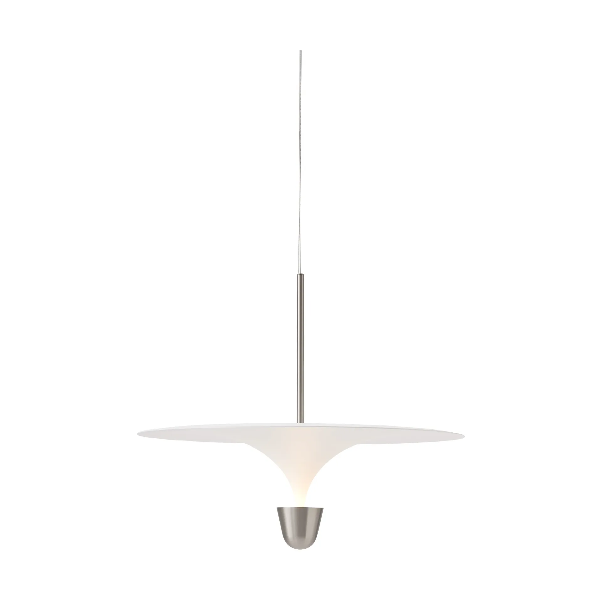 Lampada a sospensione Kantarell Ø60 cm, Nichel Placcato New Works