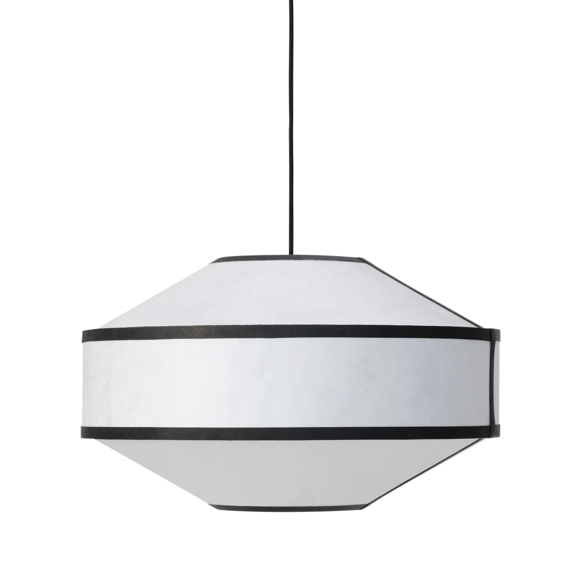 Lampada a sospensione Kite Ø55 cm, White-black New Works