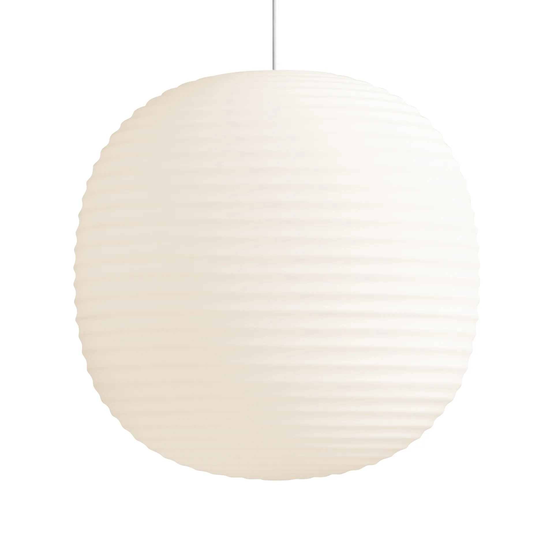 Lampada a sospensione Lantern grande, Vetro opalino bianco satinato New Works