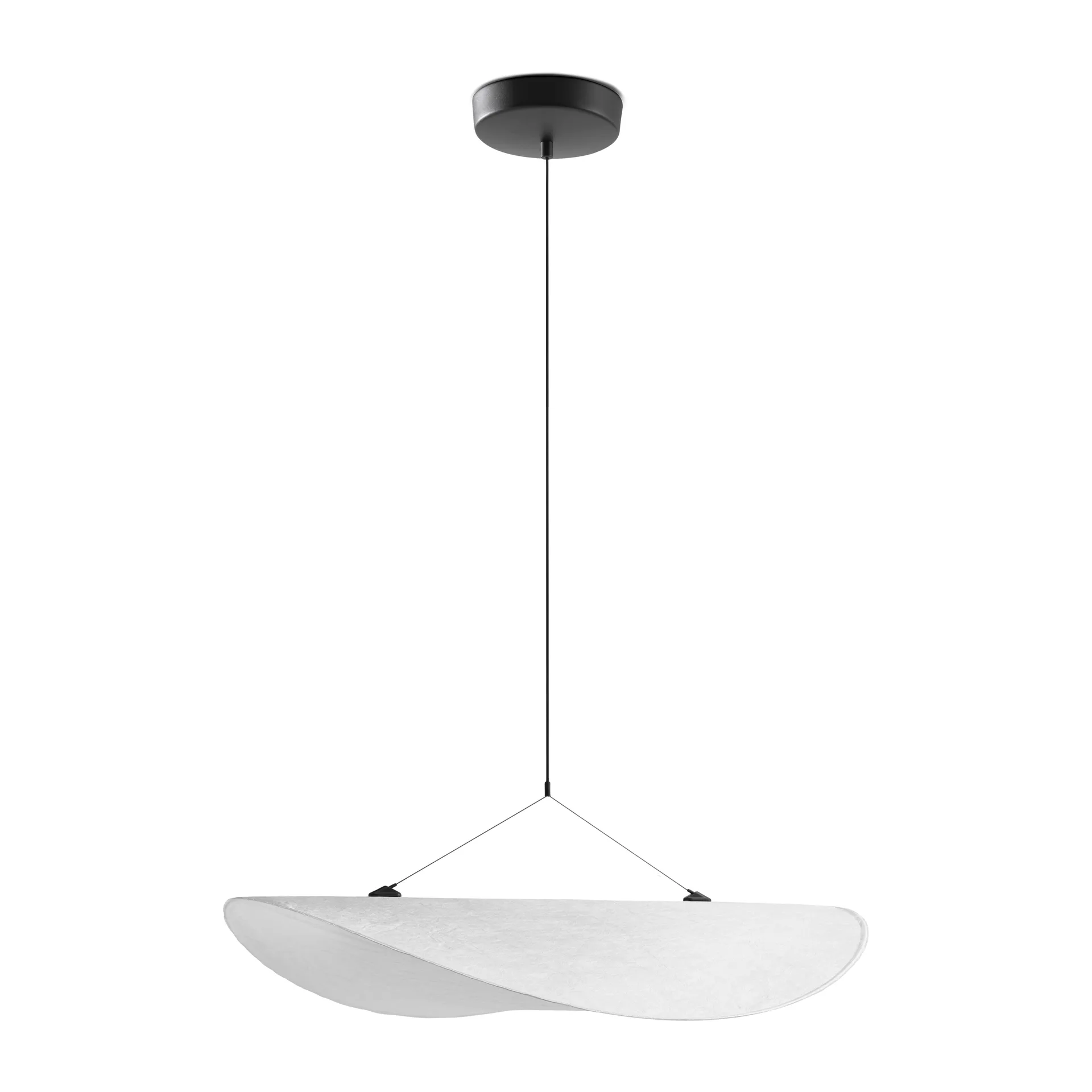 Lampada a sospensione Tense, White, Ø70 cm New Works
