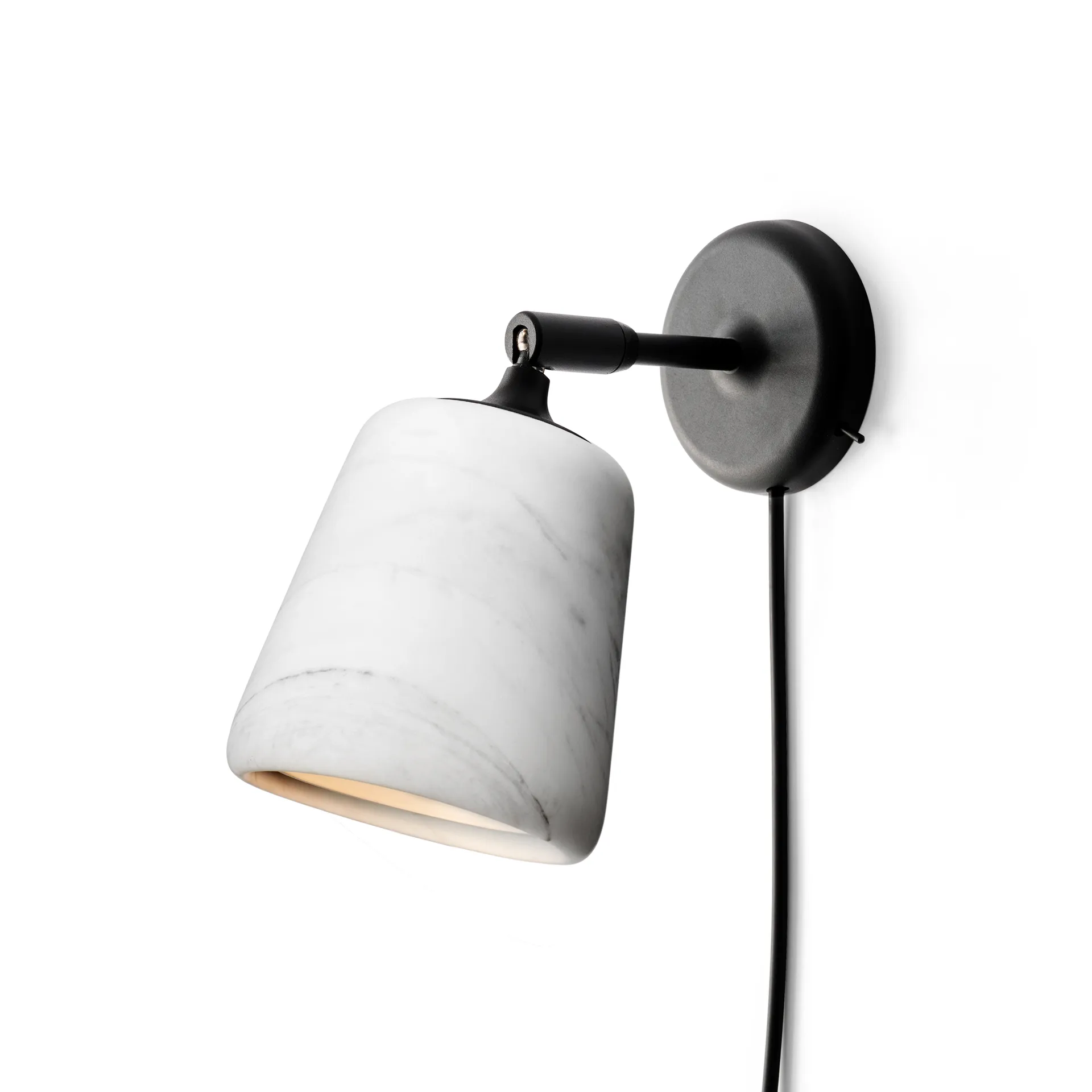 Lampada da parete Material, Marmo bianco New Works